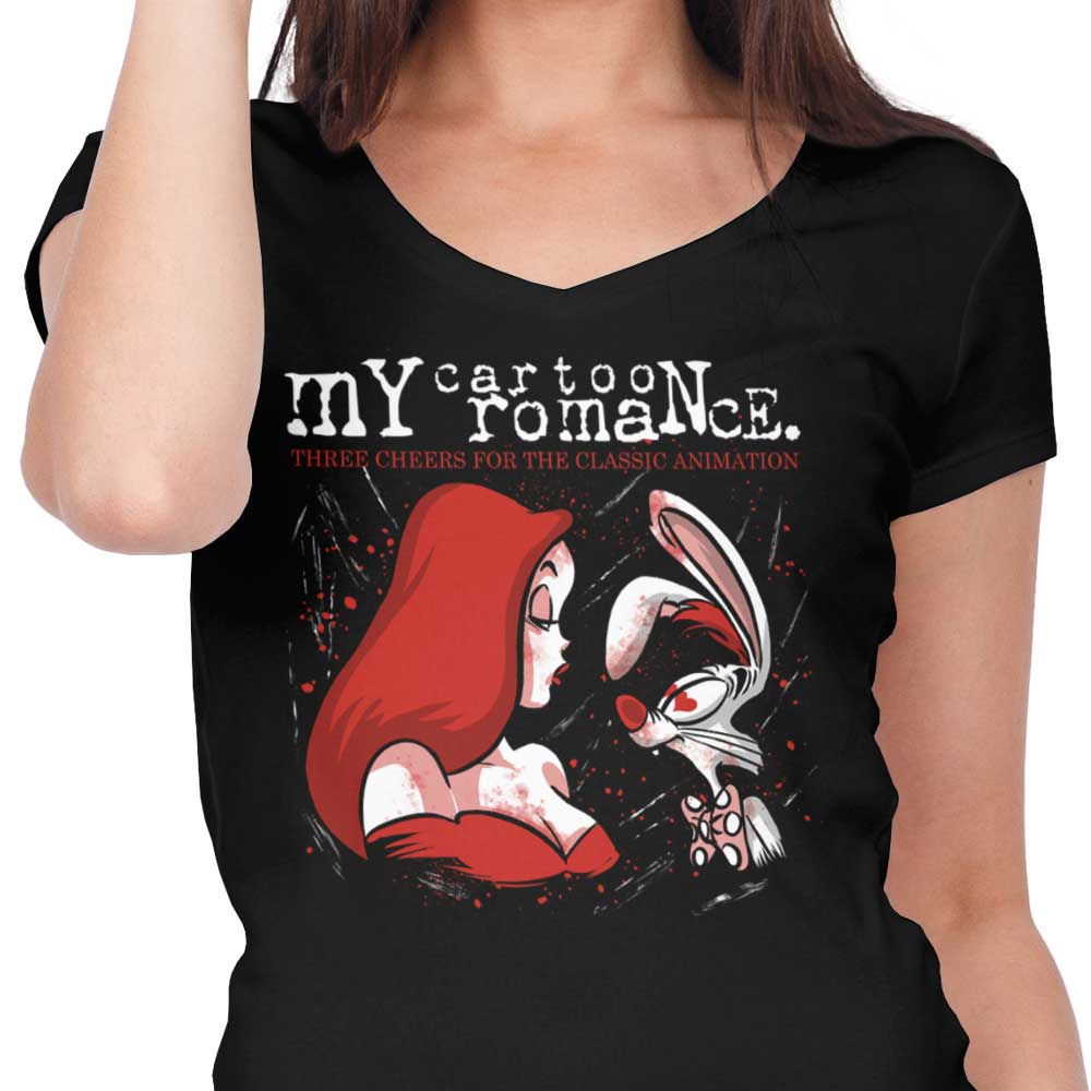 My Cartoon Romance - Women's V-Neck