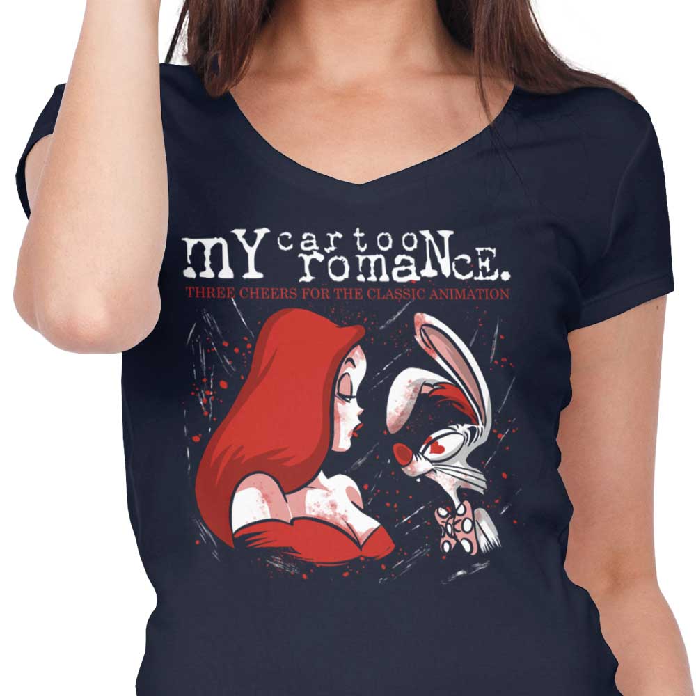 My Cartoon Romance - Women's V-Neck