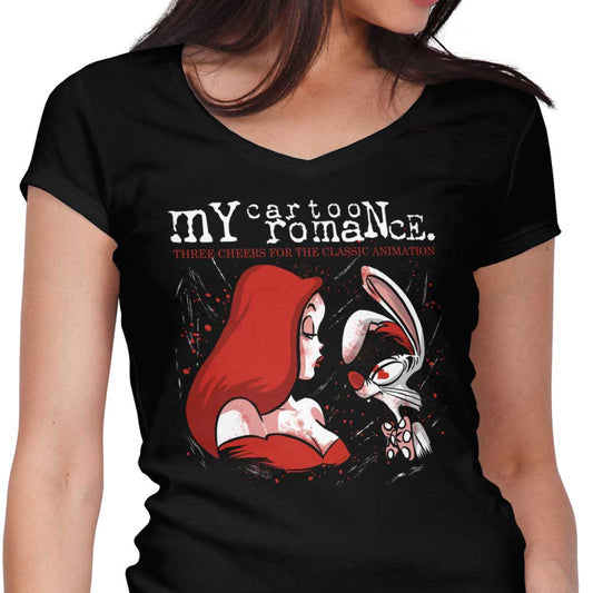 My Cartoon Romance - Women's V-Neck