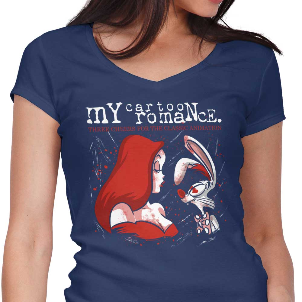 My Cartoon Romance - Women's V-Neck