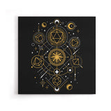 Mystical Dice Chart - Canvas Print