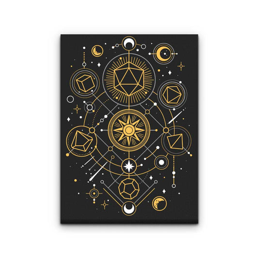 Mystical Dice Chart - Canvas Print