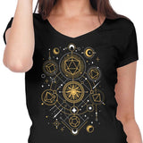 Mystical Dice Chart - Women's V-Neck