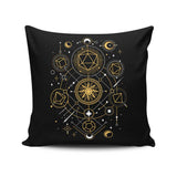 Mystical Dice Chart - Throw Pillow