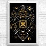 Mystical Dice Chart - Posters & Prints