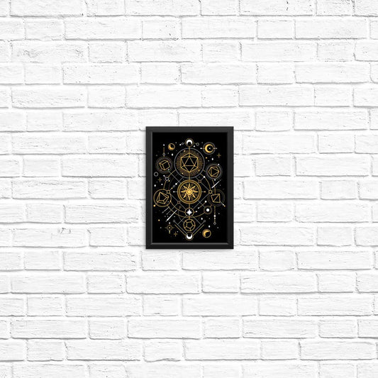 Mystical Dice Chart - Posters & Prints