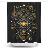 Mystical Dice Chart - Shower Curtain