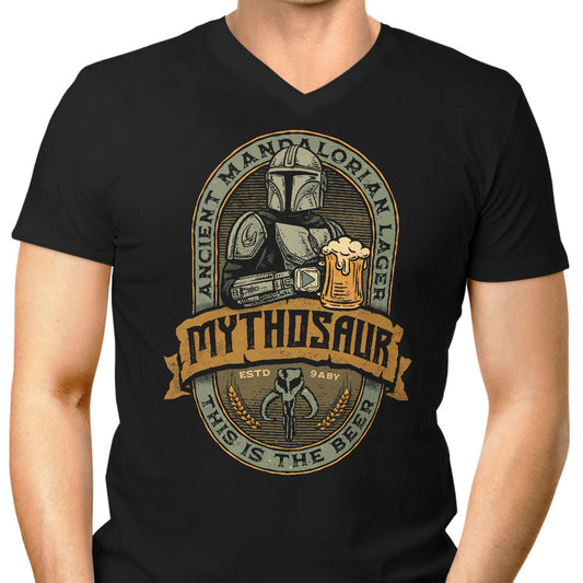 Mythosaur Lager - Men's V-Neck