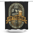Mythosaur Lager - Shower Curtain