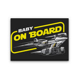 N1 Baby on Board - Canvas Print