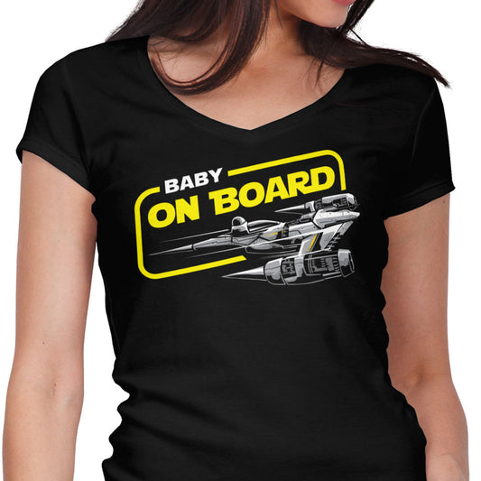 N1 Baby on Board - Women's V-Neck