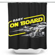 N1 Baby on Board - Shower Curtain