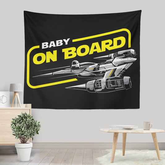 N1 Baby on Board - Wall Tapestry