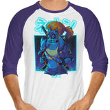 Neon Mist - 3/4 Sleeve Raglan T-Shirt