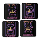 Neon Neko Ramen - Coasters