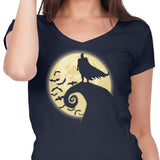 Nightmare Before Batmas - Women's V-Neck