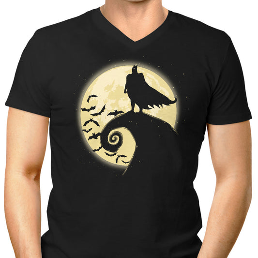 Nightmare Before Batmas - Men's V-Neck