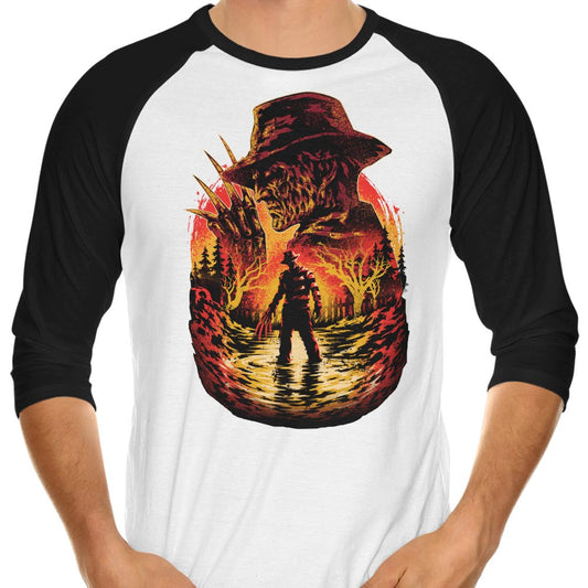 Nightmare on the Lake - 3/4 Sleeve Raglan T-Shirt