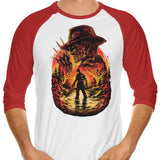 Nightmare on the Lake - 3/4 Sleeve Raglan T-Shirt