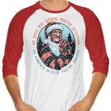 Nightmare Santa - 3/4 Sleeve Raglan T-Shirt