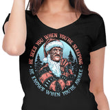 Nightmare Santa - Women's V-Neck