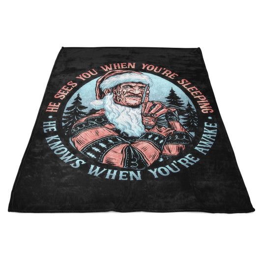 Nightmare Santa - Fleece Blanket