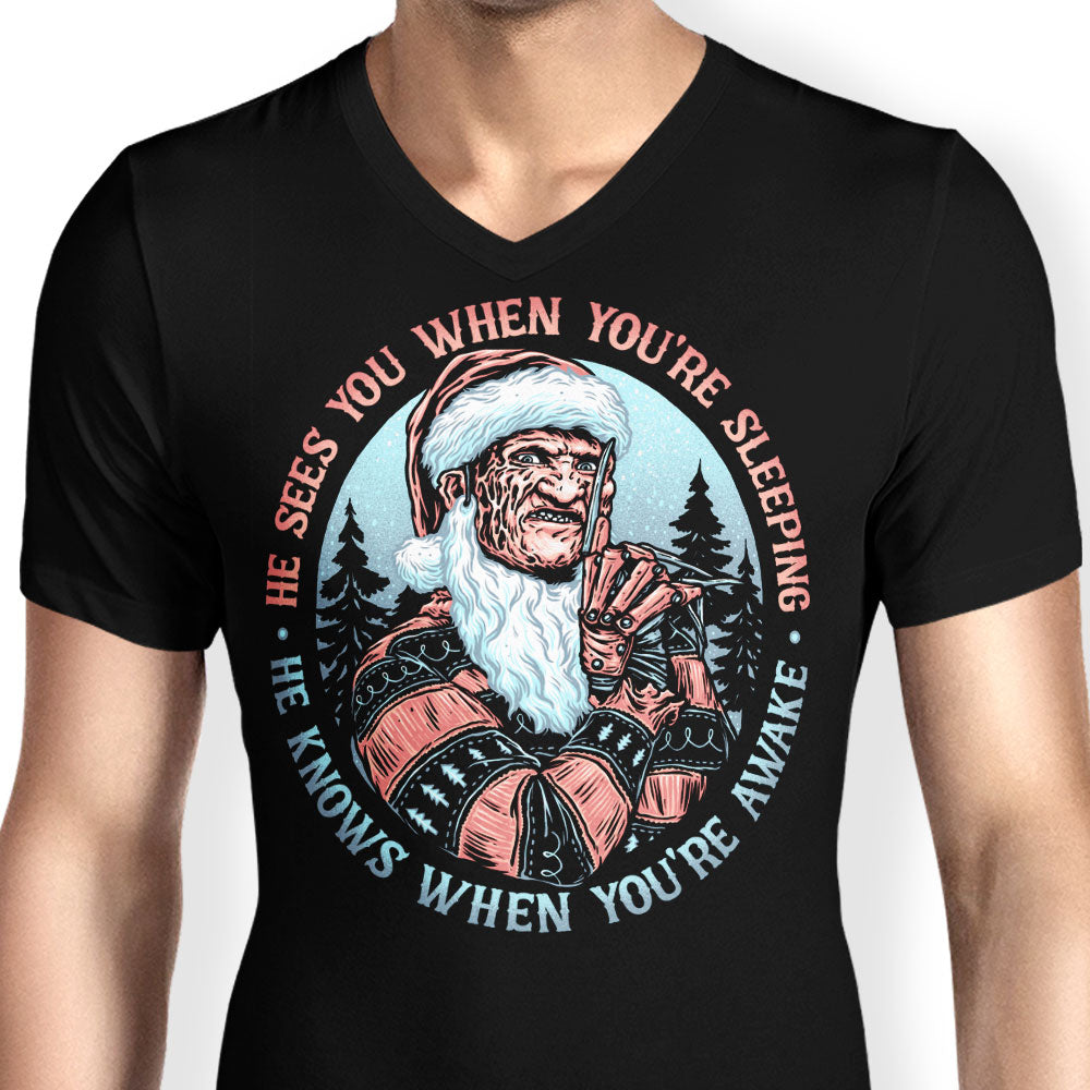 Nightmare Santa - Men's V-Neck