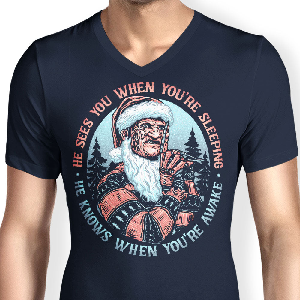 Nightmare Santa - Men's V-Neck