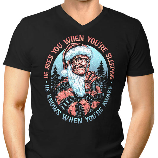 Nightmare Santa - Men's V-Neck