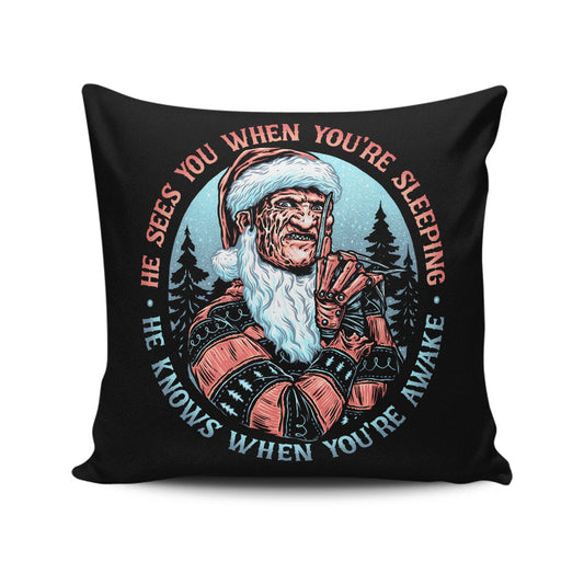 Nightmare Santa - Throw Pillow