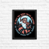 Nightmare Santa - Posters & Prints