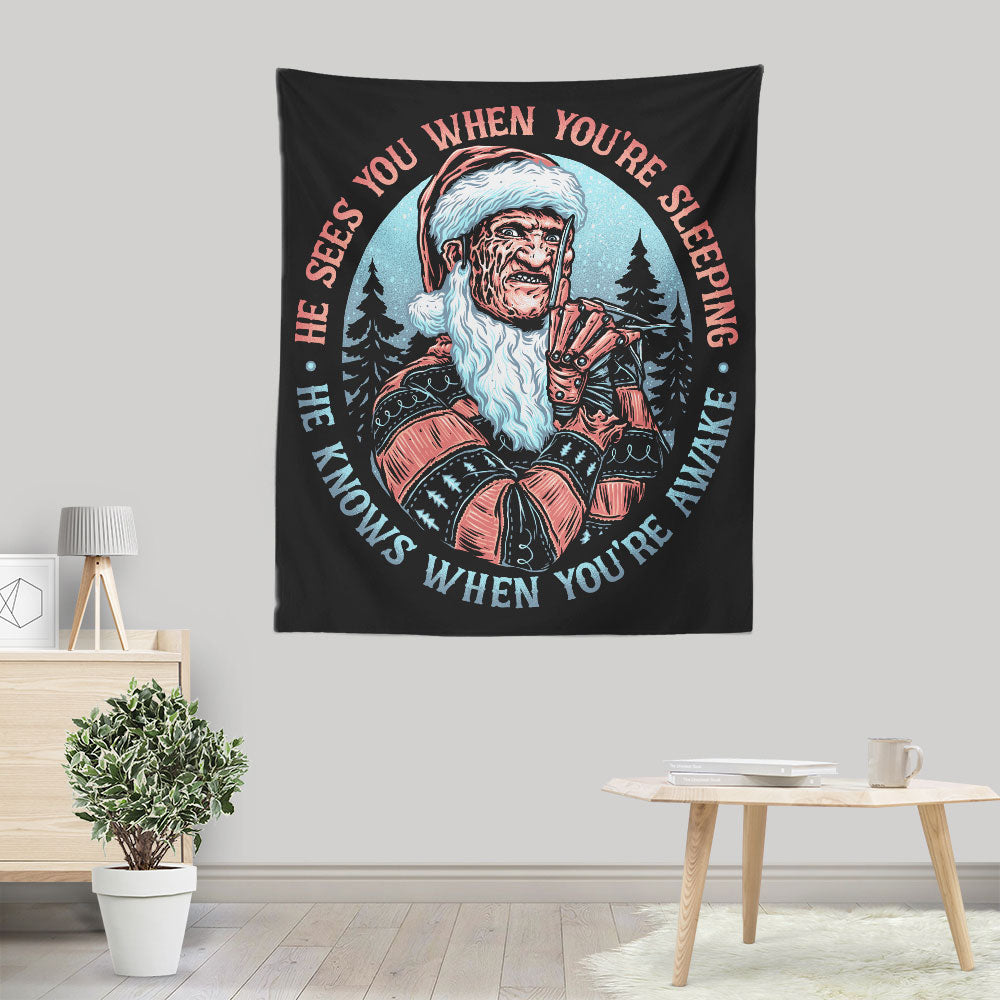 Nightmare Santa - Wall Tapestry