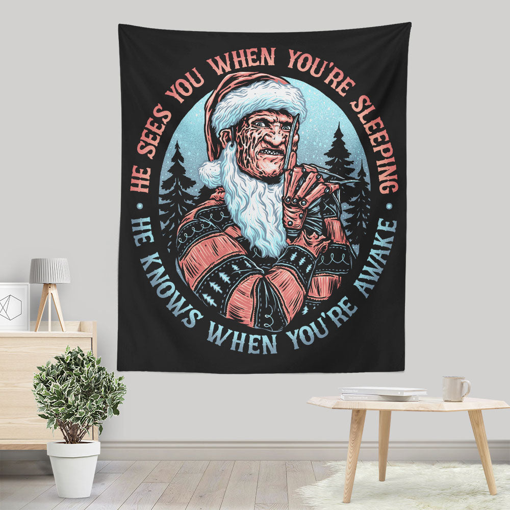 Nightmare Santa - Wall Tapestry