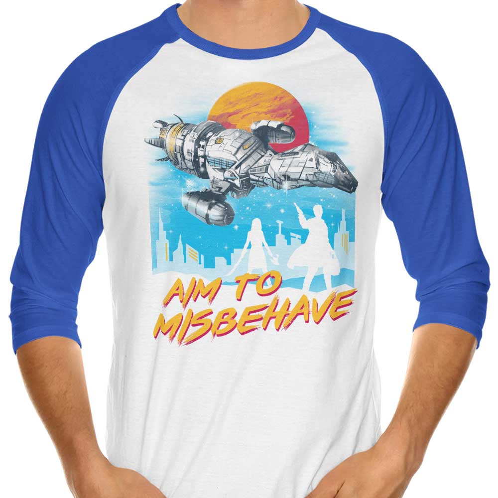 No More Running - 3/4 Sleeve Raglan T-Shirt