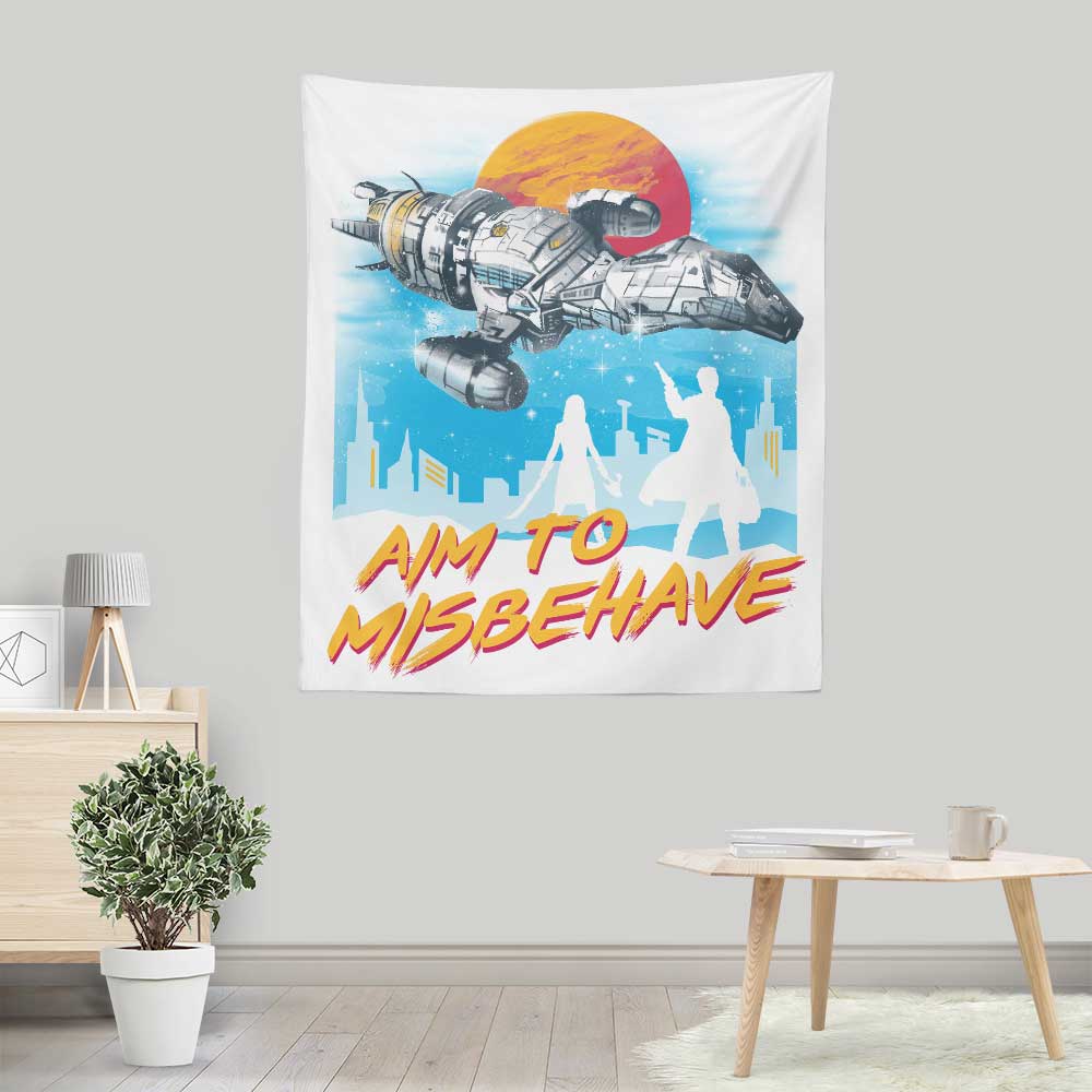 No More Running - Wall Tapestry