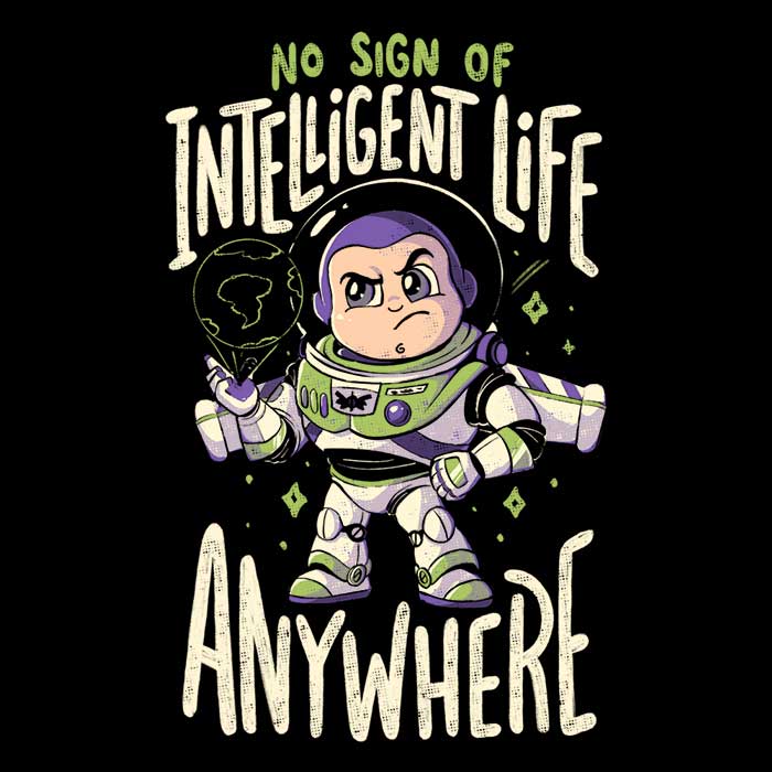 No Sign of Intelligent Life - Shower Curtain