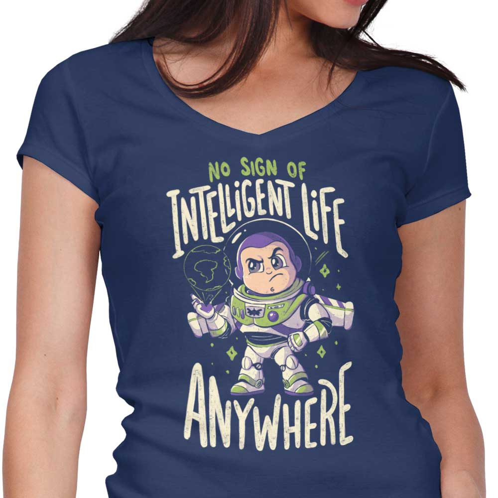 No Sign of Intelligent Life - Women's V-Neck