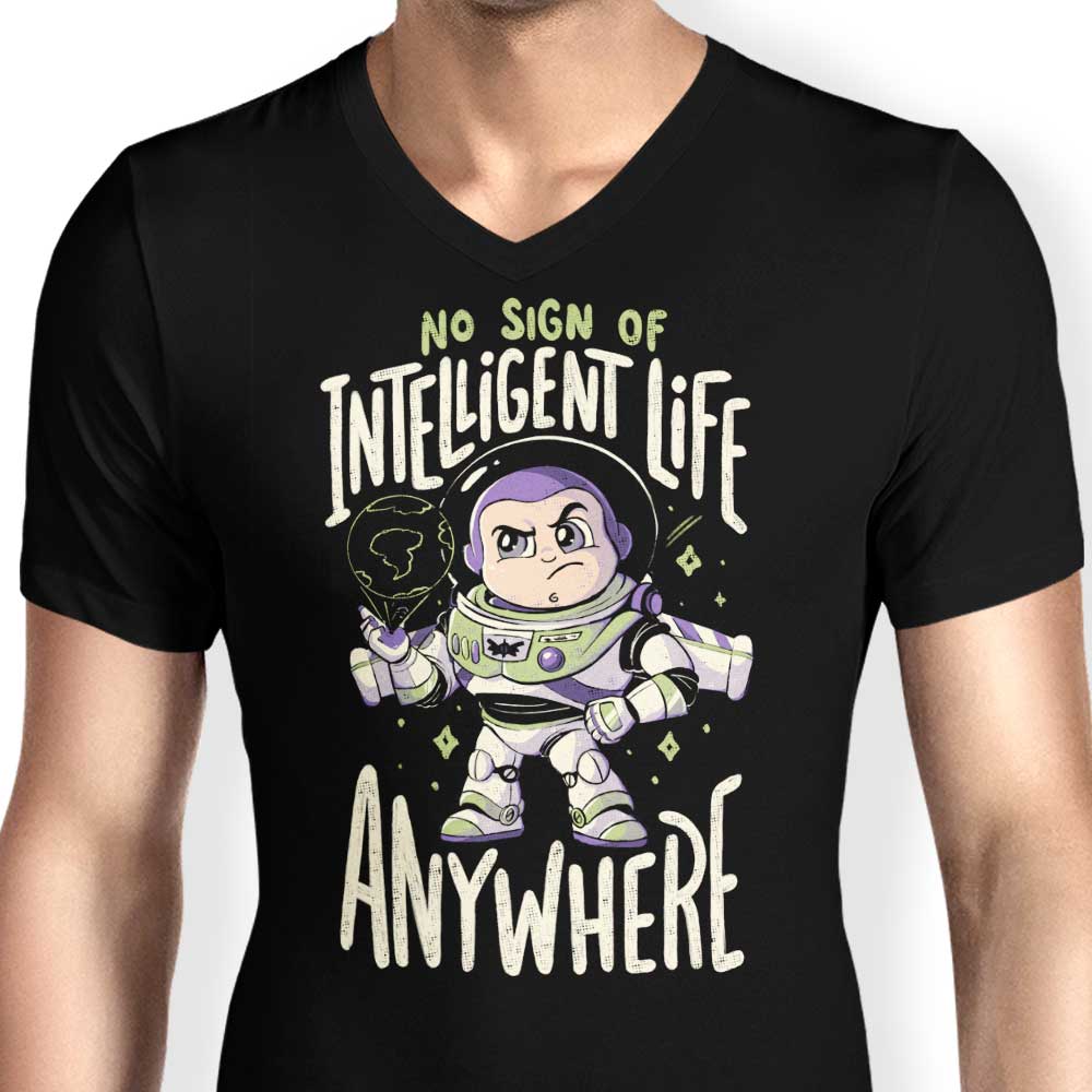 No Sign of Intelligent Life - Men's V-Neck