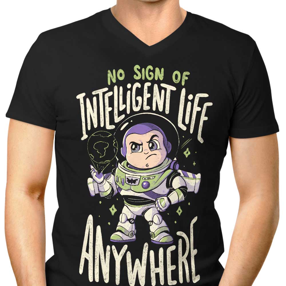 No Sign of Intelligent Life - Men's V-Neck