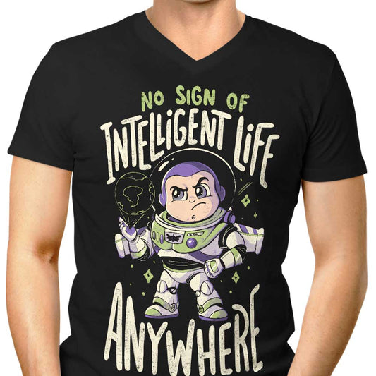 No Sign of Intelligent Life - Men's V-Neck