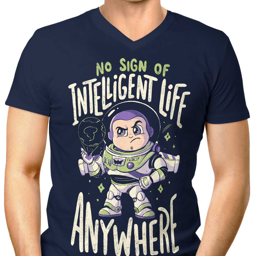 No Sign of Intelligent Life - Men's V-Neck