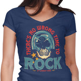 No Wrong Time to Rock - Women's V-Neck