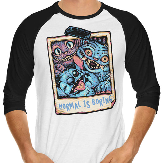 Normal is Boring - 3/4 Sleeve Raglan T-Shirt