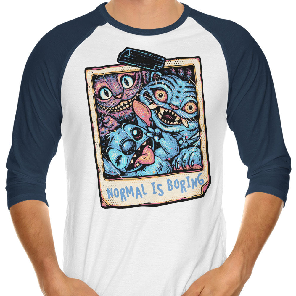 Normal is Boring - 3/4 Sleeve Raglan T-Shirt