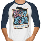 Normal is Boring - 3/4 Sleeve Raglan T-Shirt