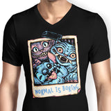 Normal is Boring - Men's V-Neck