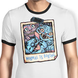 Normal is Boring - Ringer T-Shirt