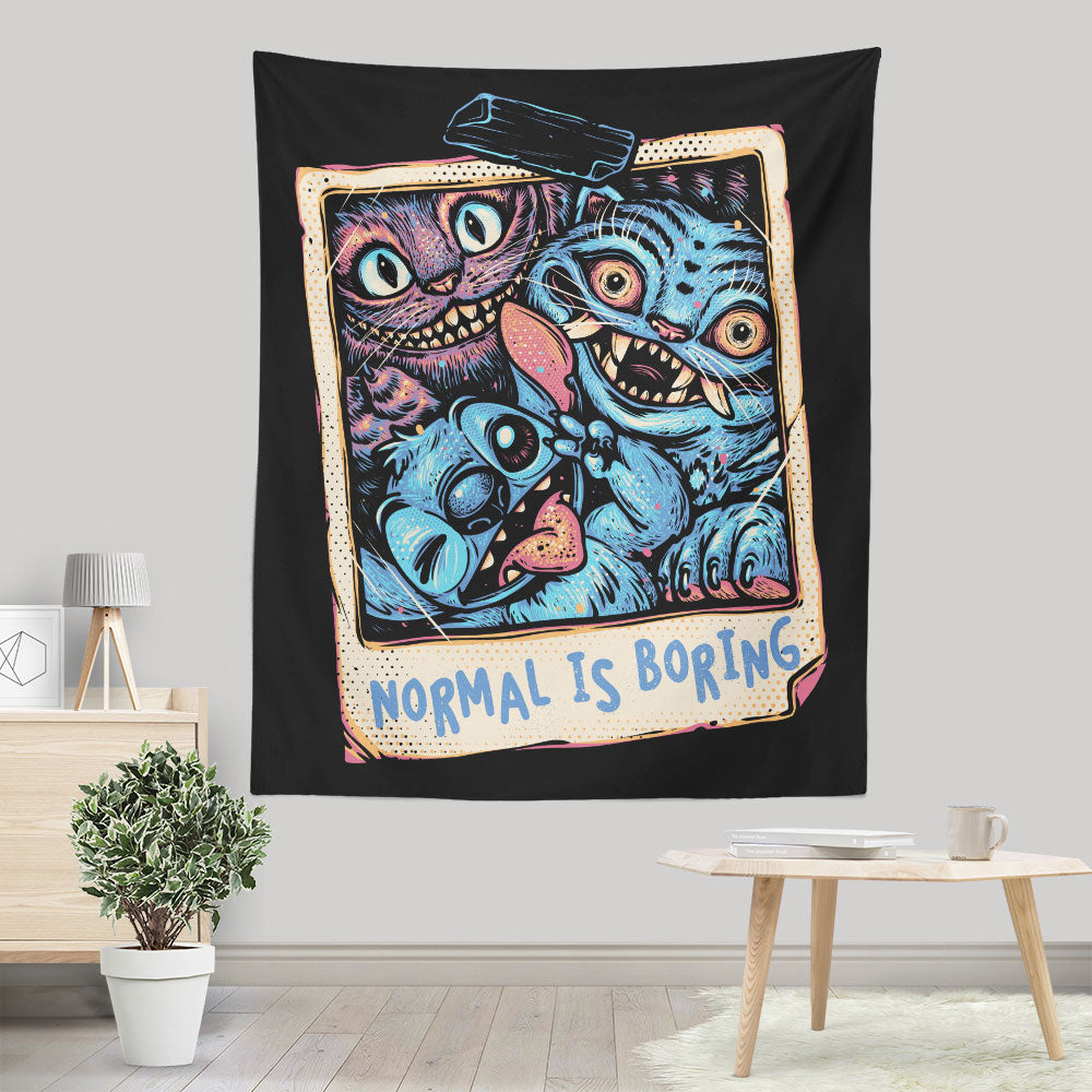 Normal is Boring - Wall Tapestry