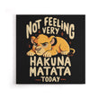 Not Feeling It - Canvas Print