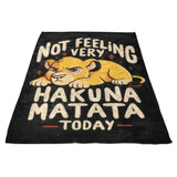 Not Feeling It - Fleece Blanket